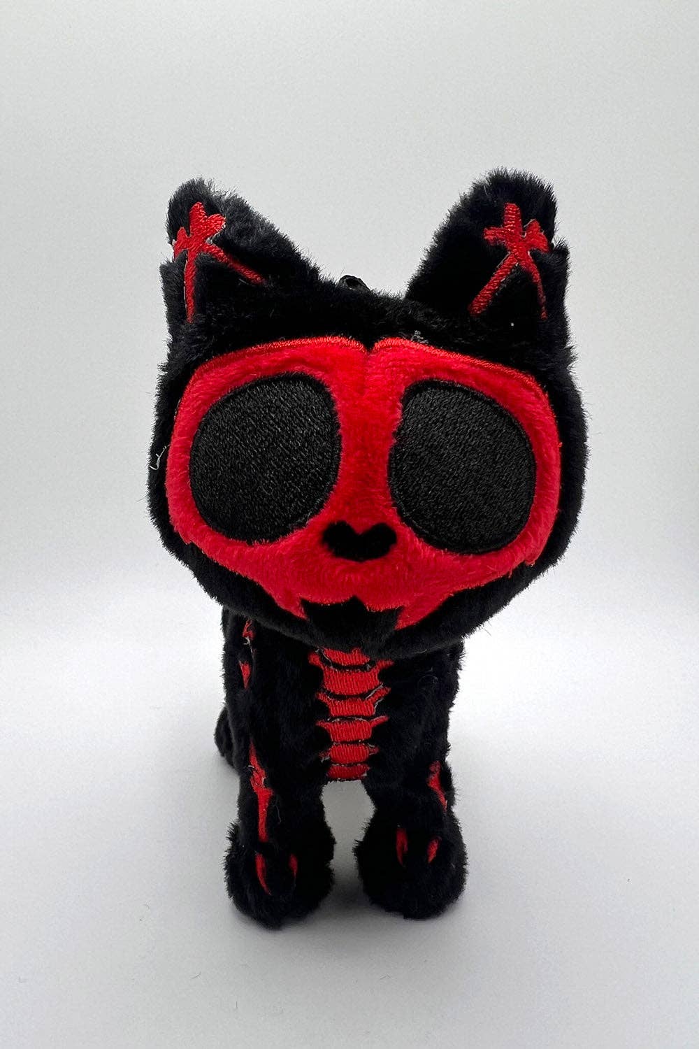 Blood Skelekitty Plush Keychain - Angel's House of Design Co.