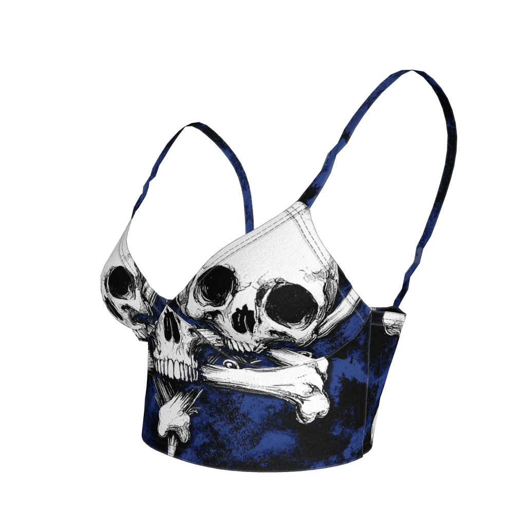 Blue Skeletitty Bralette - Angel's House of Design Co.
