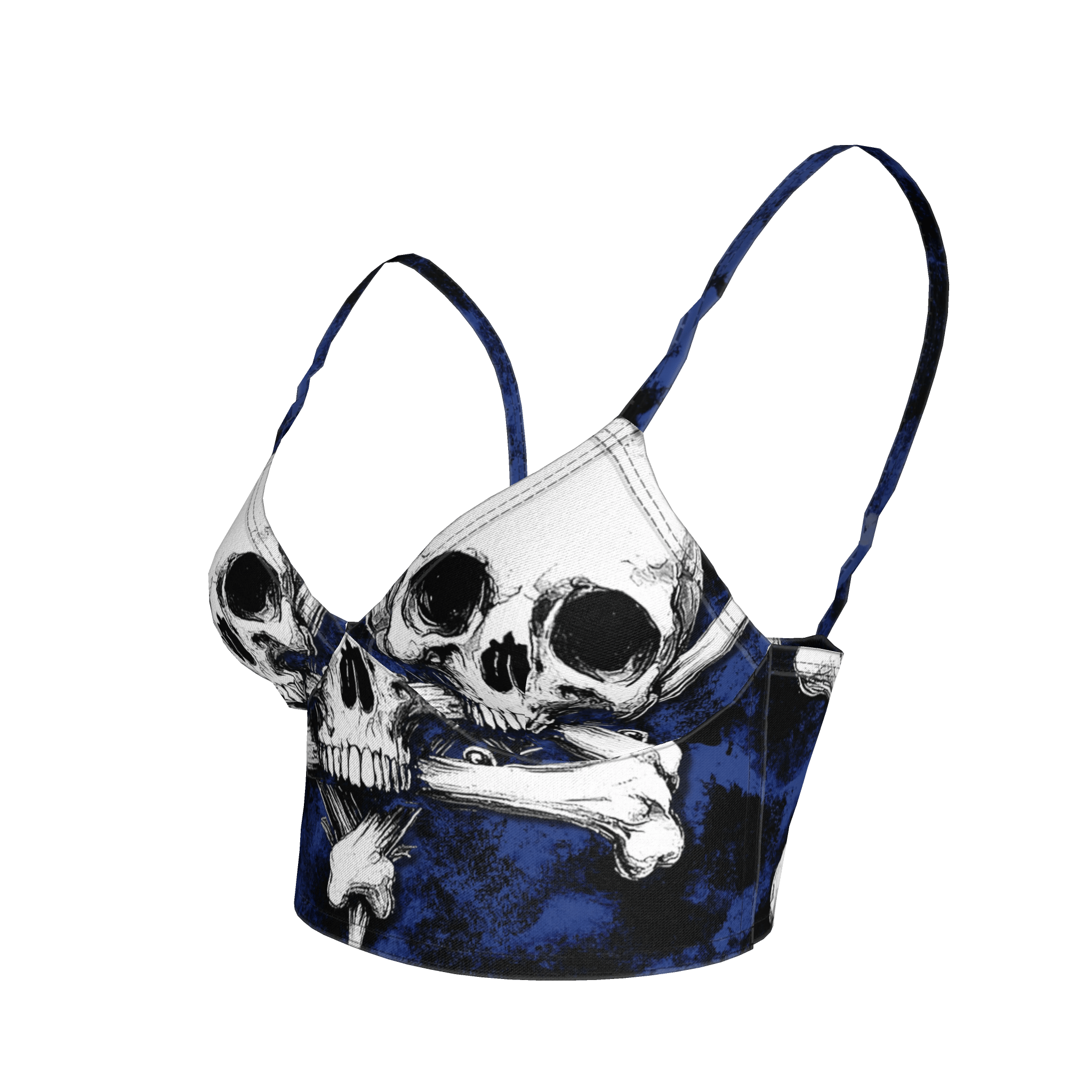 Blue Skeletitty Bralette - Angel's House of Design Co.