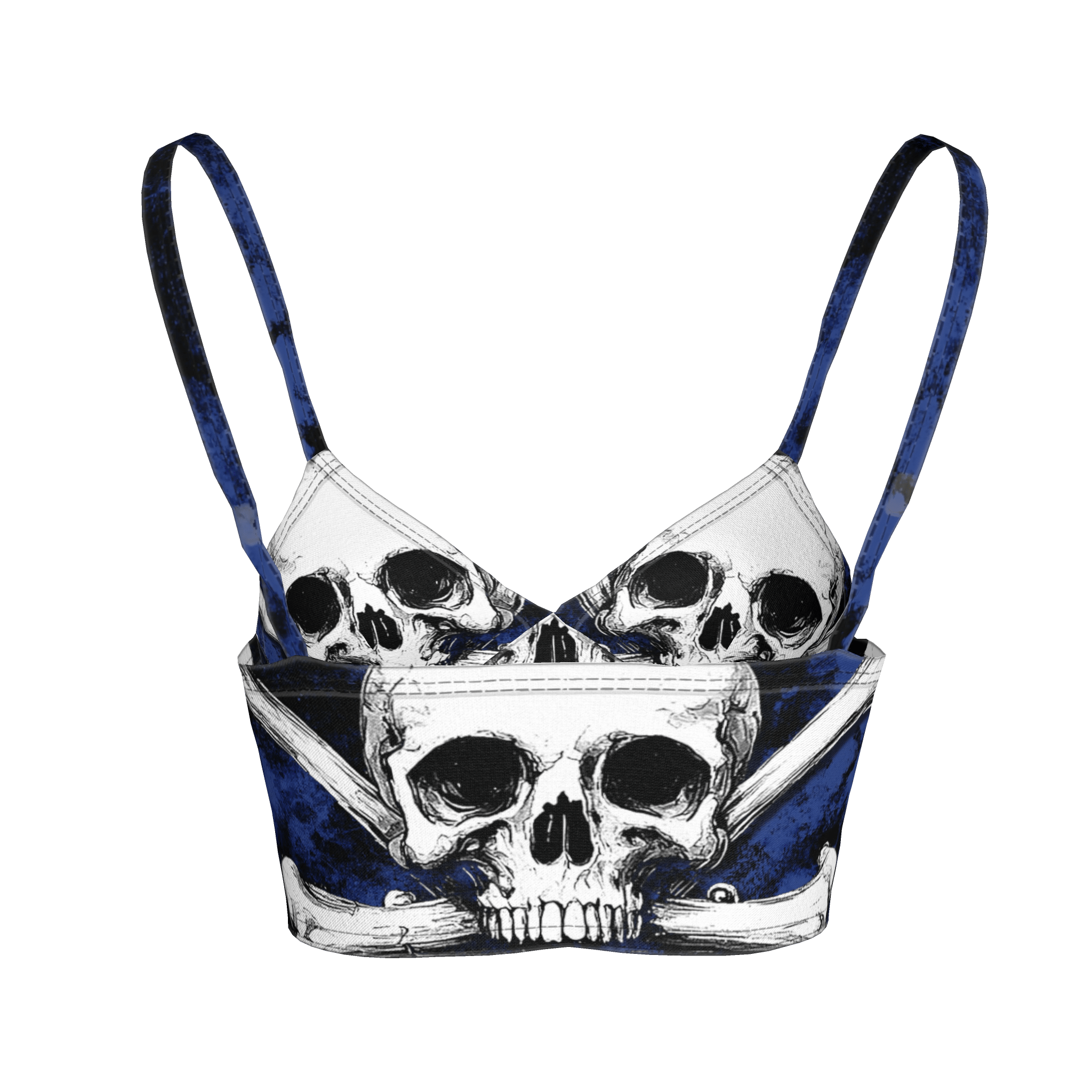 Blue Skeletitty Bralette - Angel's House of Design Co.