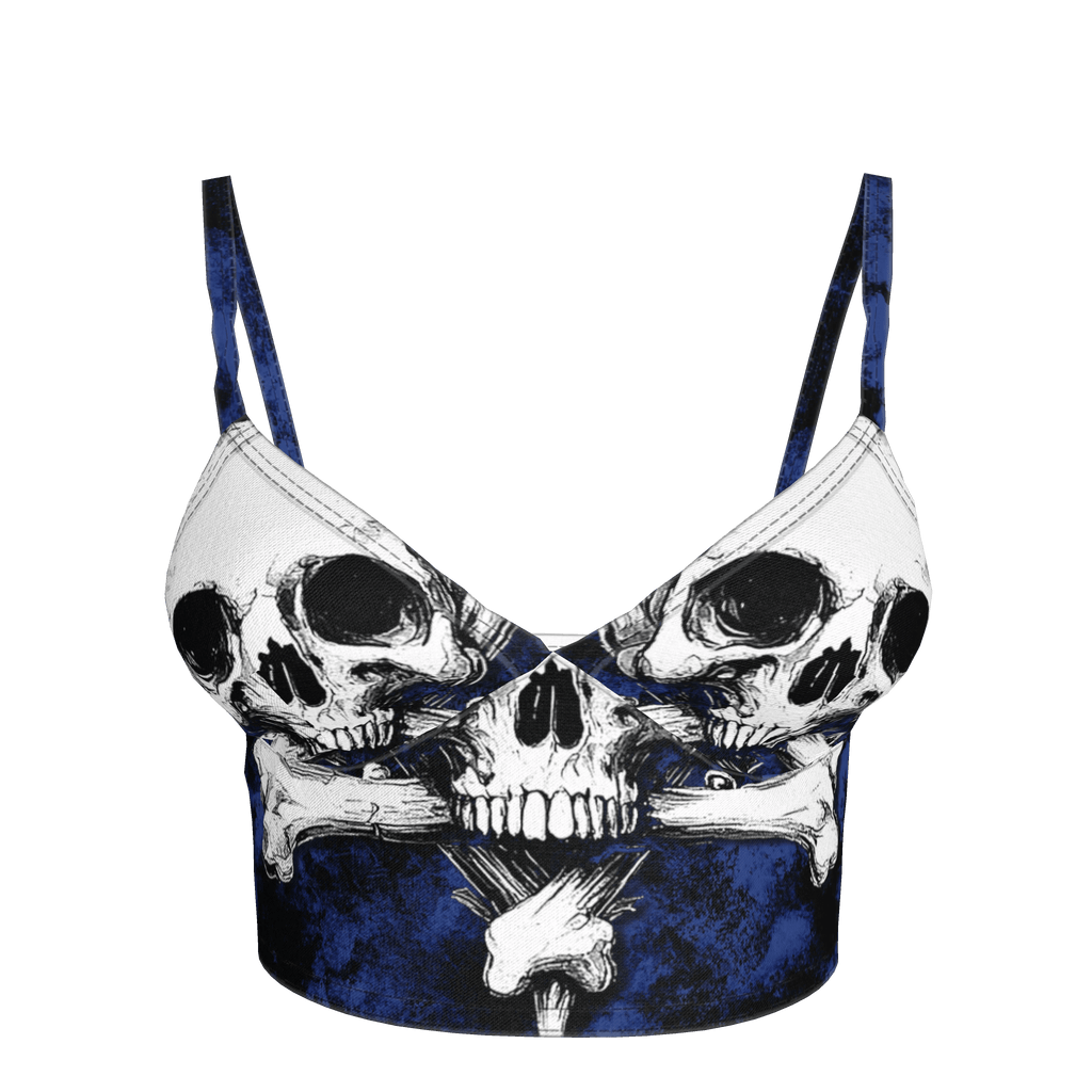 Blue Skeletitty Bralette - Angel's House of Design Co.
