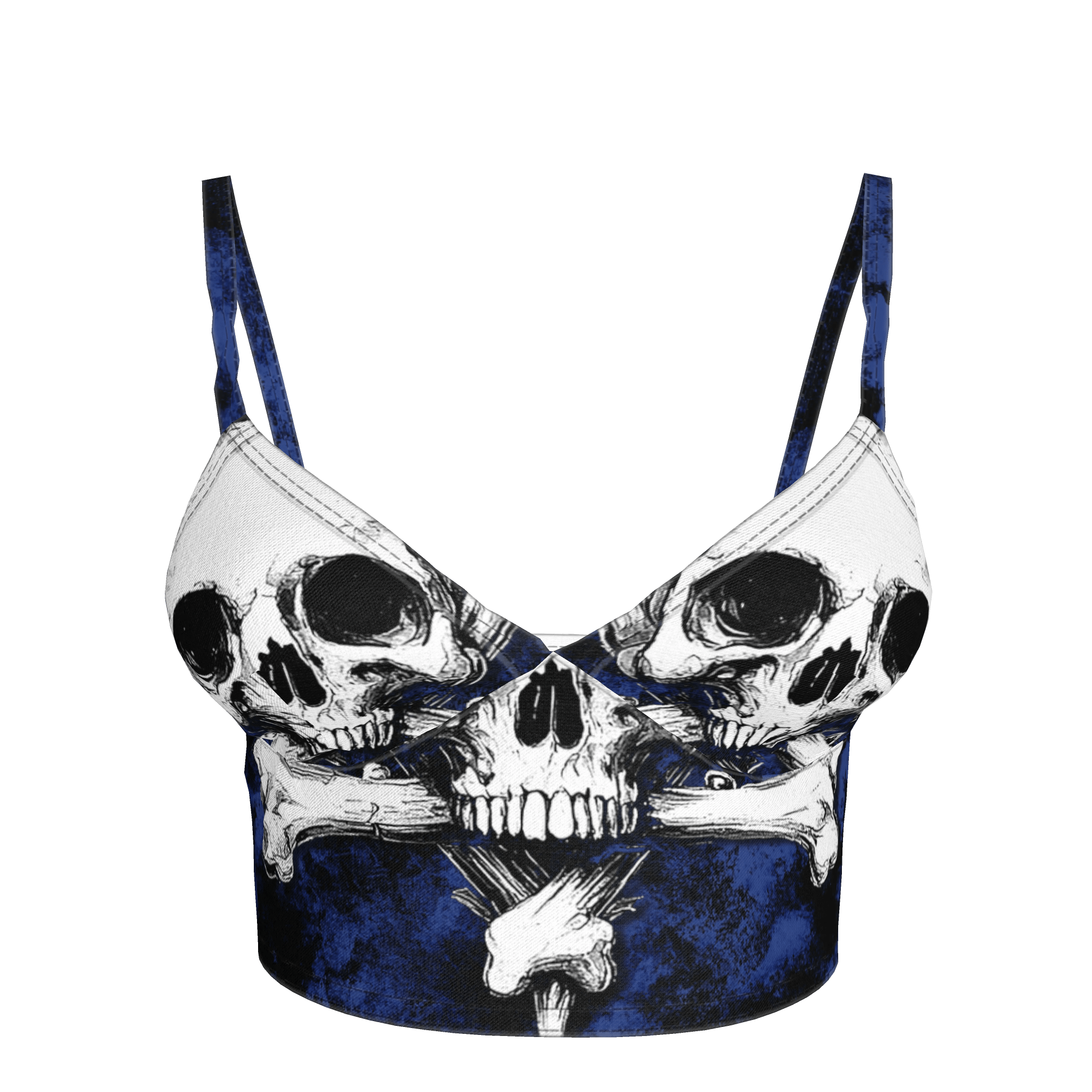 Blue Skeletitty Bralette - Angel's House of Design Co.