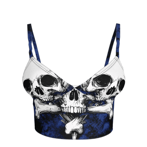 Blue Skeletitty Bralette - Angel's House of Design Co.
