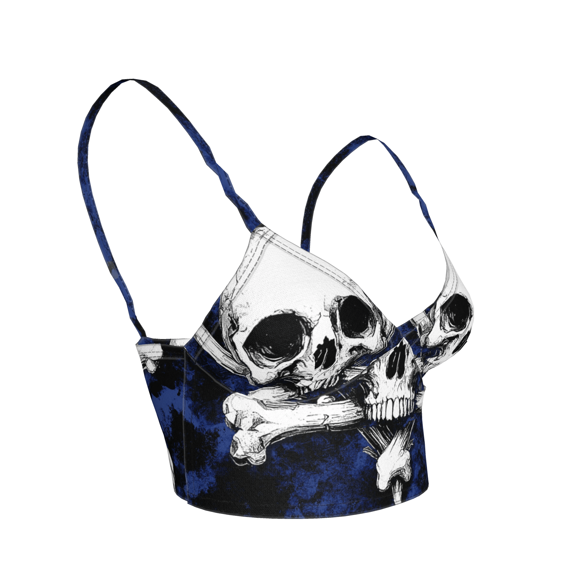 Blue Skeletitty Bralette - Angel's House of Design Co.