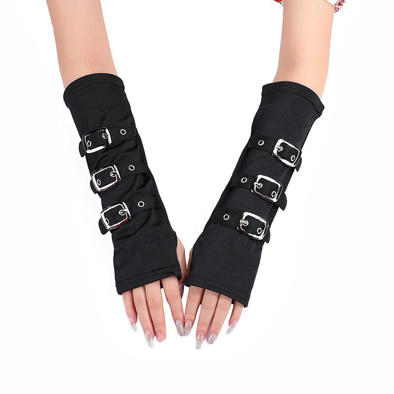 Buckle Fingerless Gloves - Angel's House of Design Co.
