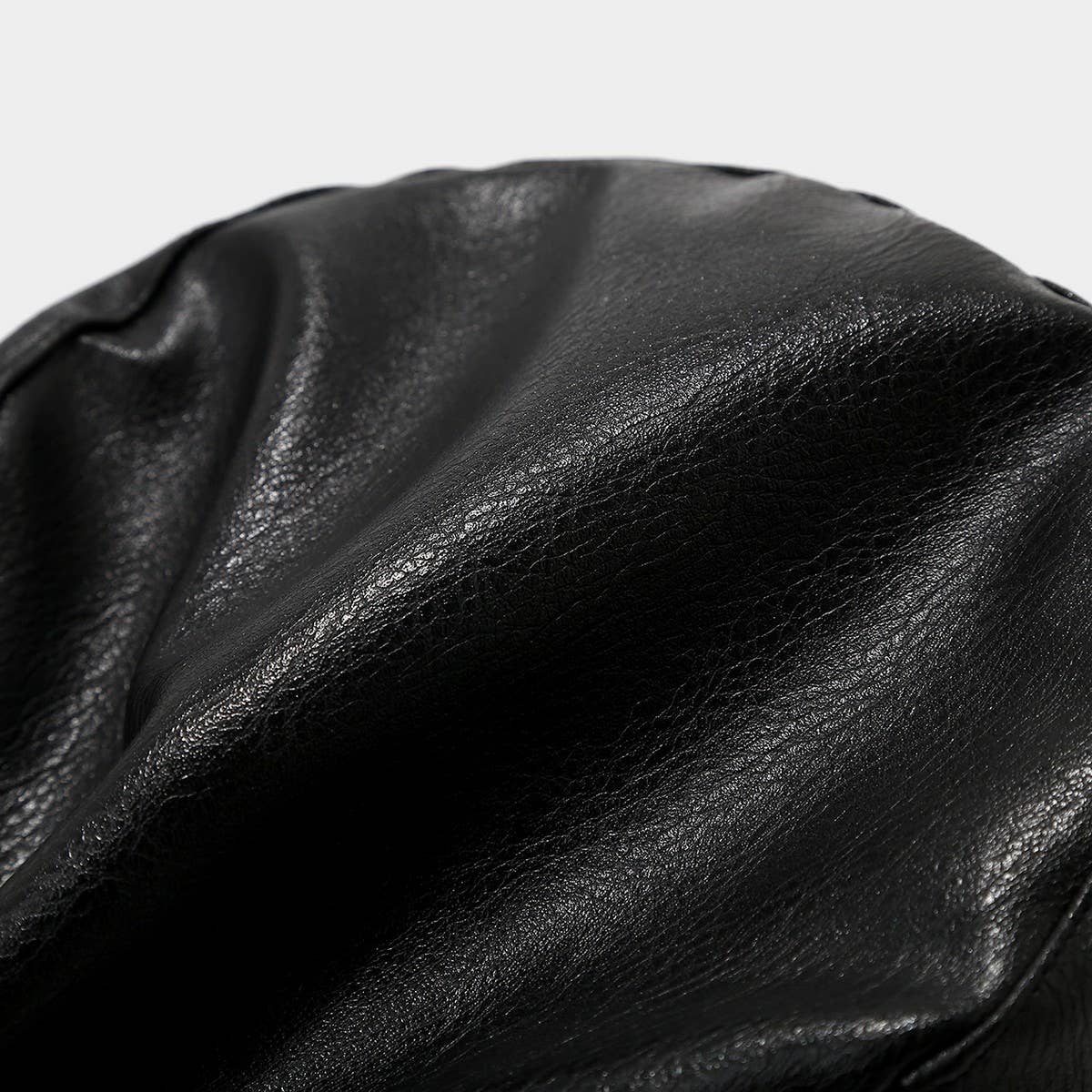 Punk Leather Flat Top Cap Studded Army Hat_CWAH04630