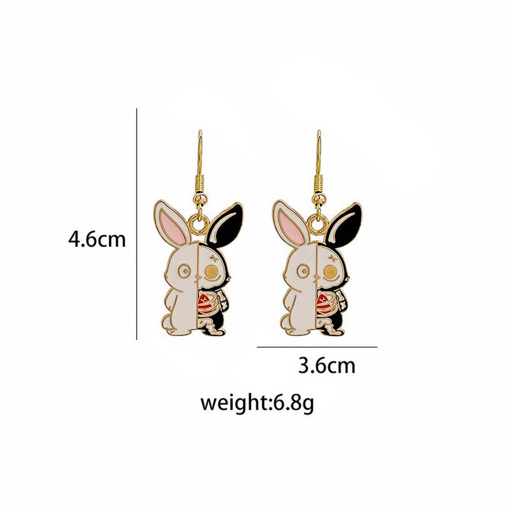 CARTOON HALLOWEEN FUNNY ANIMAL EARRINGS_CWAJE1841 - Angel's House of Design Co.