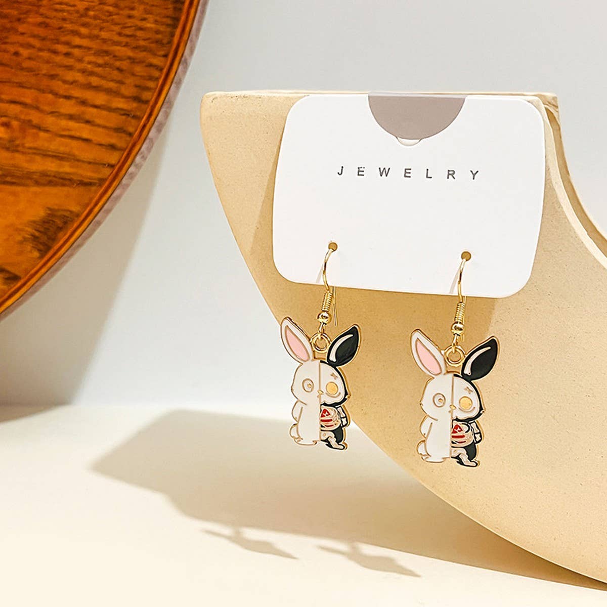 CARTOON HALLOWEEN FUNNY ANIMAL EARRINGS_CWAJE1841 - Angel's House of Design Co.