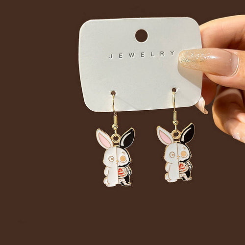 CARTOON HALLOWEEN FUNNY ANIMAL EARRINGS_CWAJE1841 - Angel's House of Design Co.