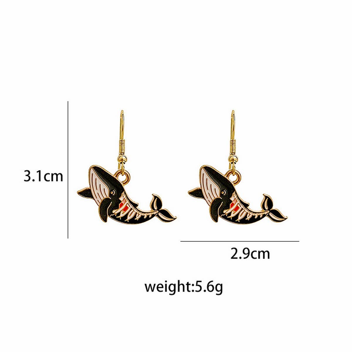 CARTOON HALLOWEEN FUNNY ANIMAL EARRINGS_CWAJE1841 - Angel's House of Design Co.