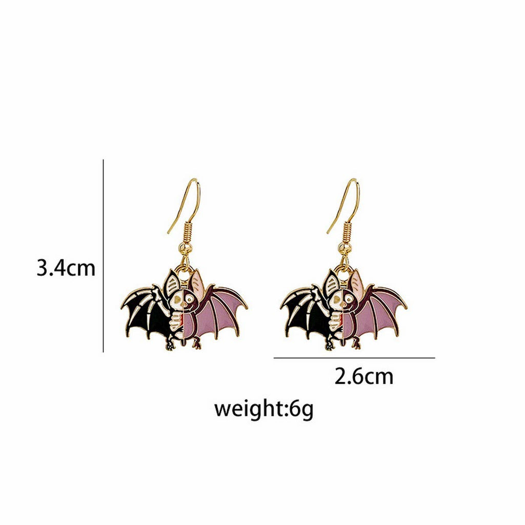 CARTOON HALLOWEEN FUNNY ANIMAL EARRINGS_CWAJE1841 - Angel's House of Design Co.
