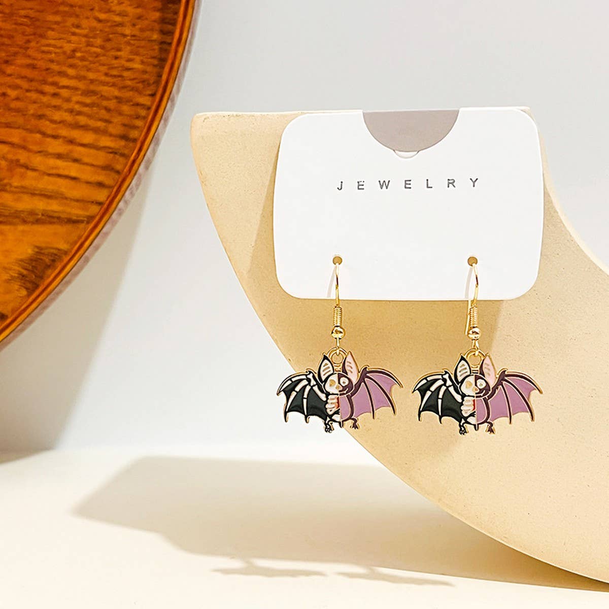 CARTOON HALLOWEEN FUNNY ANIMAL EARRINGS_CWAJE1841 - Angel's House of Design Co.