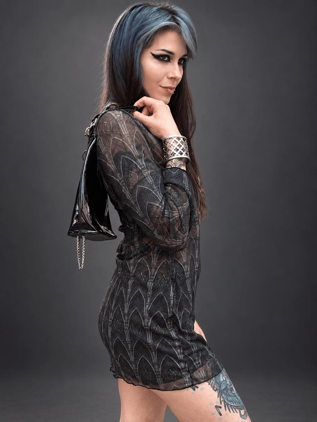 Cathedral Mesh Mini Dress - Angel's House of Design Co.