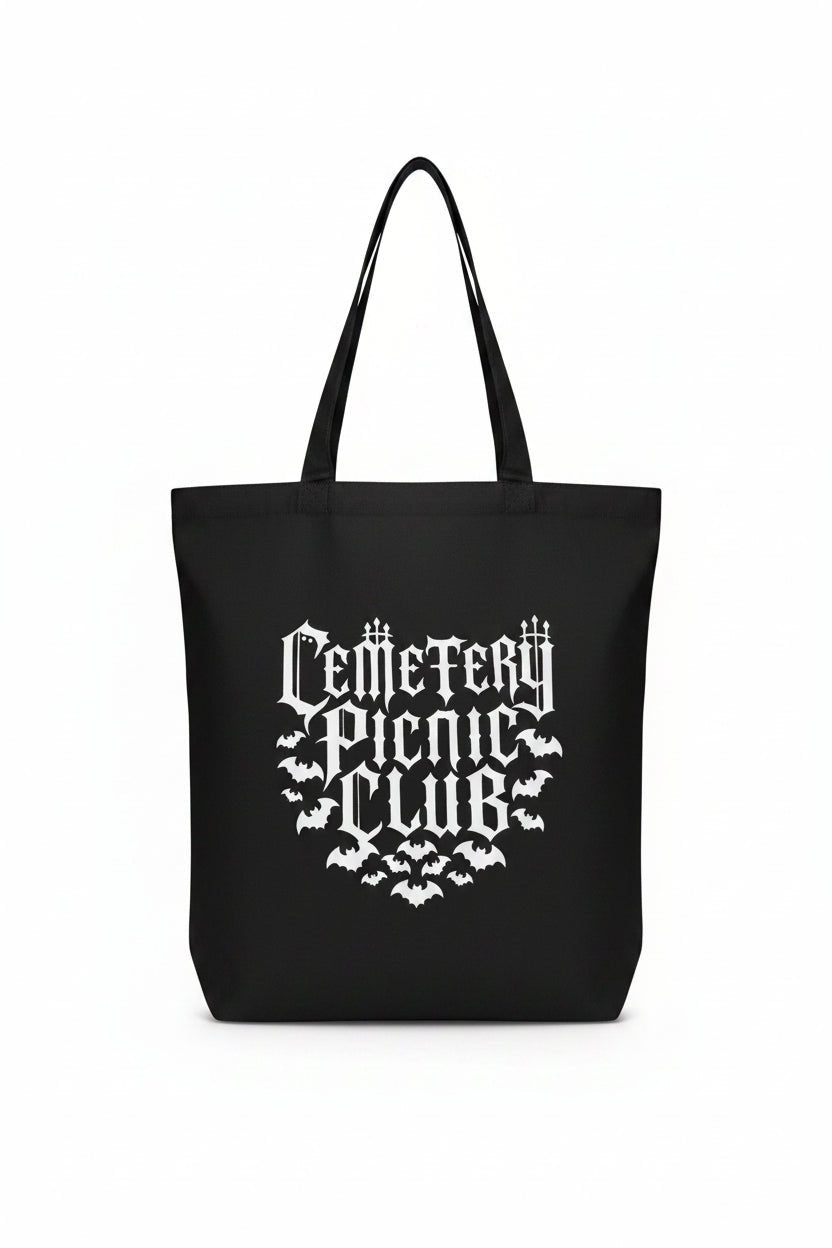 Cemetery Picnic Club Tote - Angel's House of Design Co.