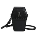 Coffin Shaped Handbag with Skull and Crossbone - Angel's House of Design Co.
