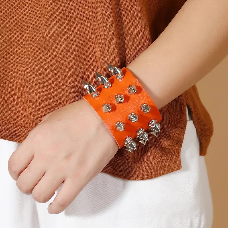 Colored Spike Cuff Bracelets - Angel's House of Design Co.