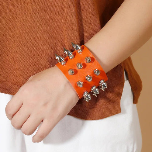 Colored Spike Cuff Bracelets - Angel's House of Design Co.