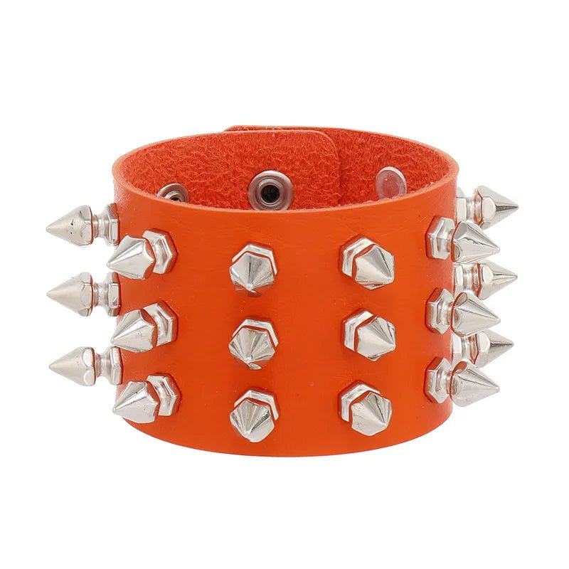 Colored Spike Cuff Bracelets - Angel's House of Design Co.
