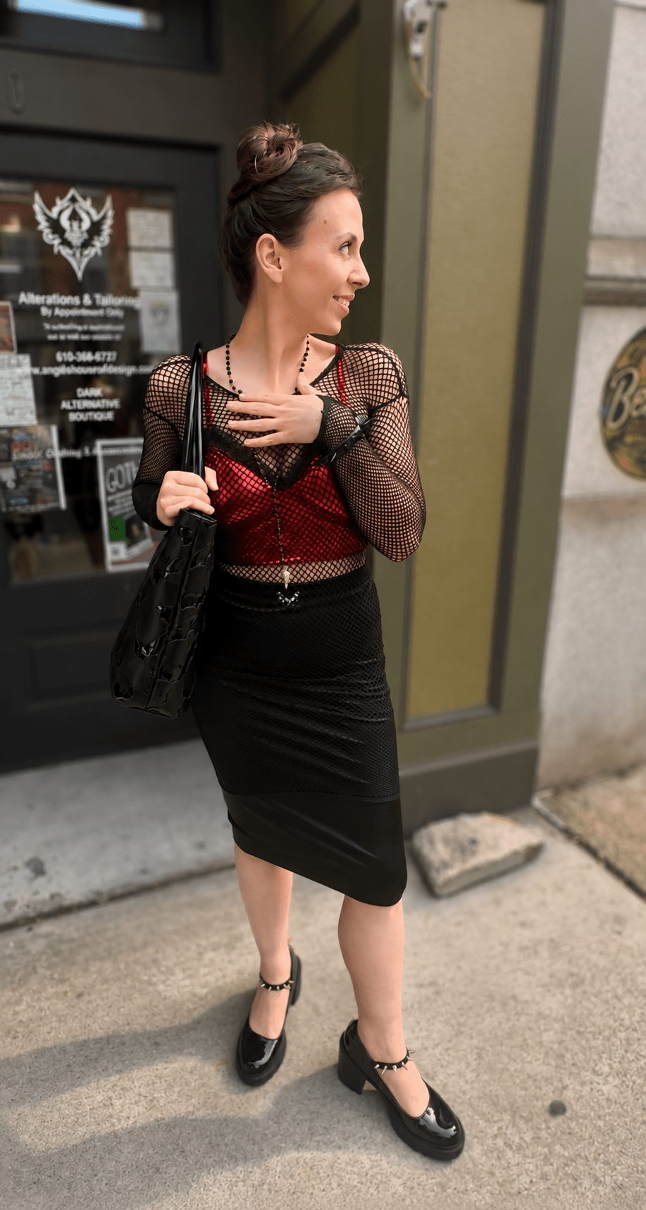 Corporate Goth Pencil Skirt - Angel's House of Design Co.