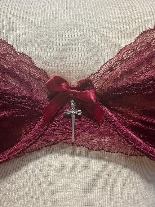 Crimson Killer Bra & Panty Set - Angel's House of Design Co.