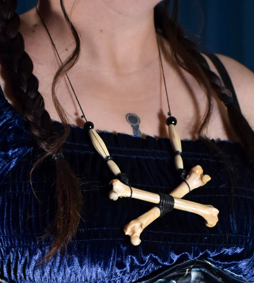 CrossBone Necklace by Boneafide Arts - Angel's House of Design Co.