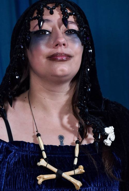 CrossBone Necklace by Boneafide Arts - Angel's House of Design Co.
