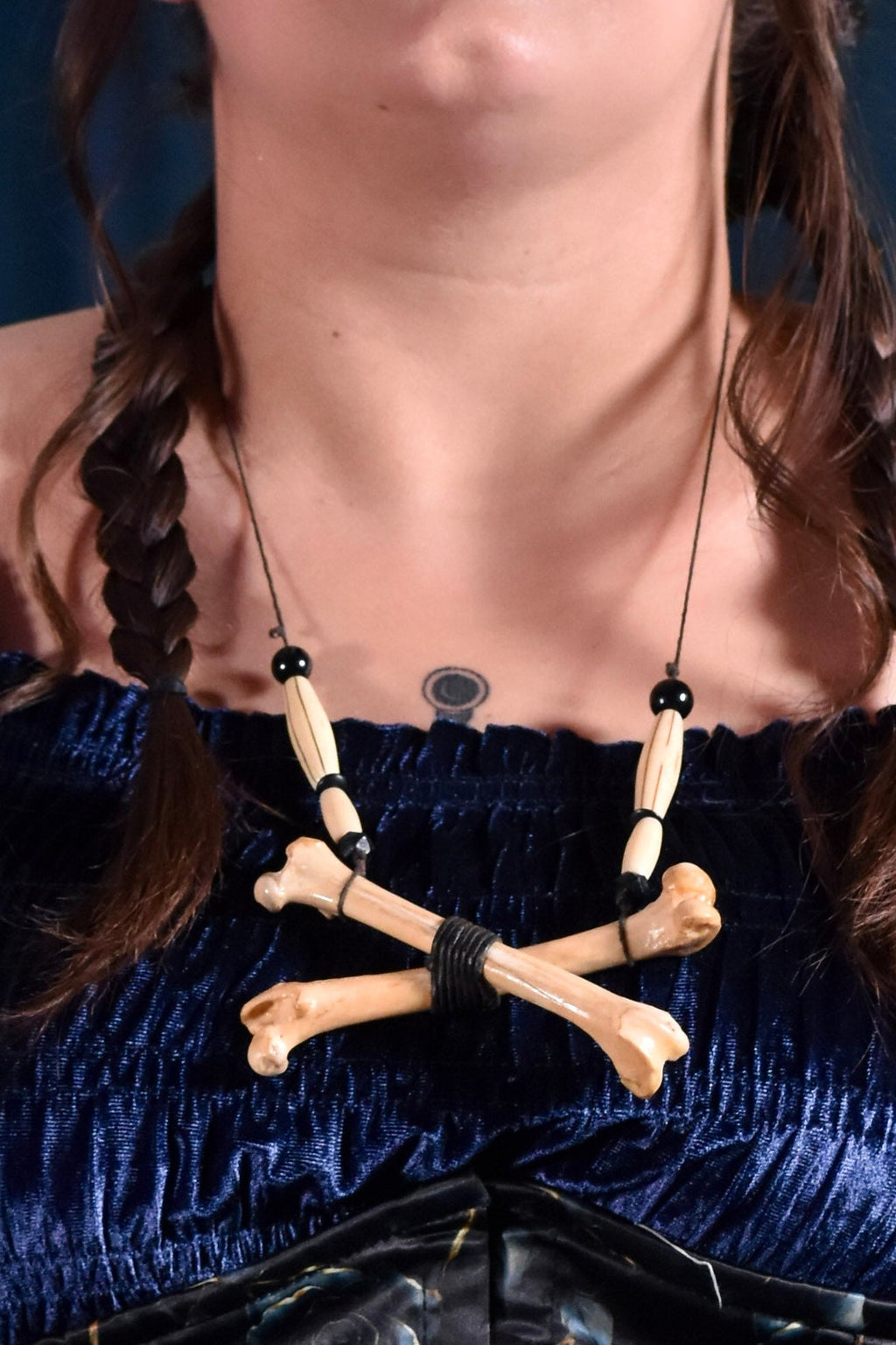 CrossBone Necklace by Boneafide Arts - Angel's House of Design Co.
