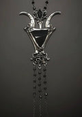 Crystal Baphomet Necklace By Martha Rotten - Angel's House of Design Co.