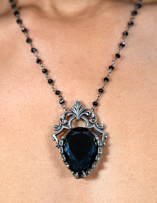 Crystal Bat Jaw Necklace by Martha Rotten - Angel's House of Design Co.