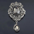 Crystal Vintage with Drop Brooch/Pin - Angel's House of Design Co.