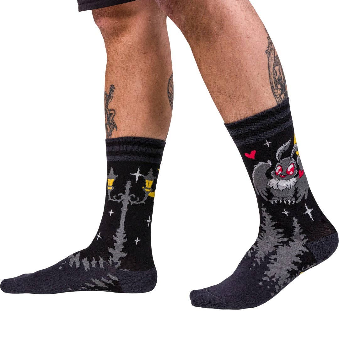 Cute Mothman Crew Socks - Angel's House of Design Co.