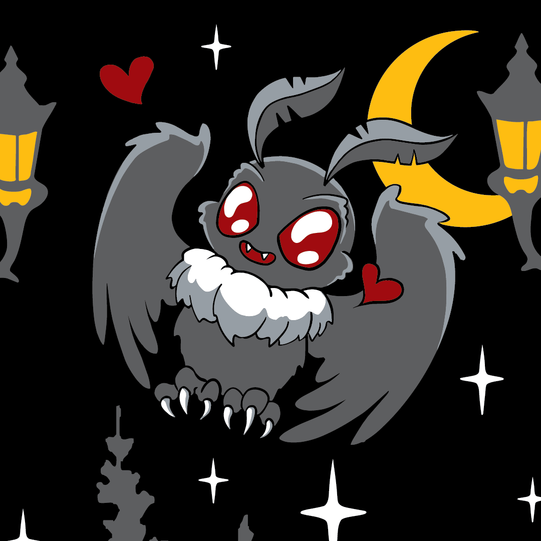 Cute Mothman Crew Socks - Angel's House of Design Co.