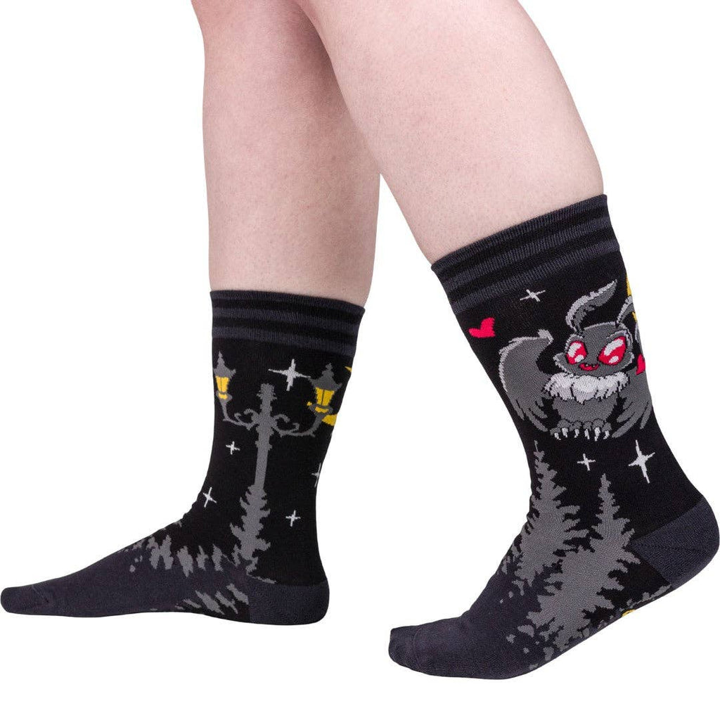 Cute Mothman Crew Socks - Angel's House of Design Co.