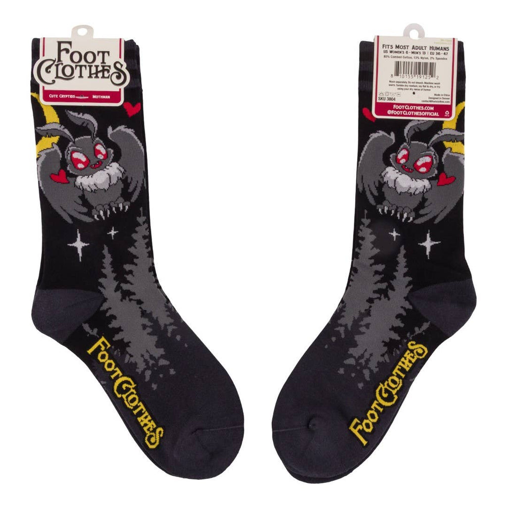 Cute Mothman Crew Socks - Angel's House of Design Co.
