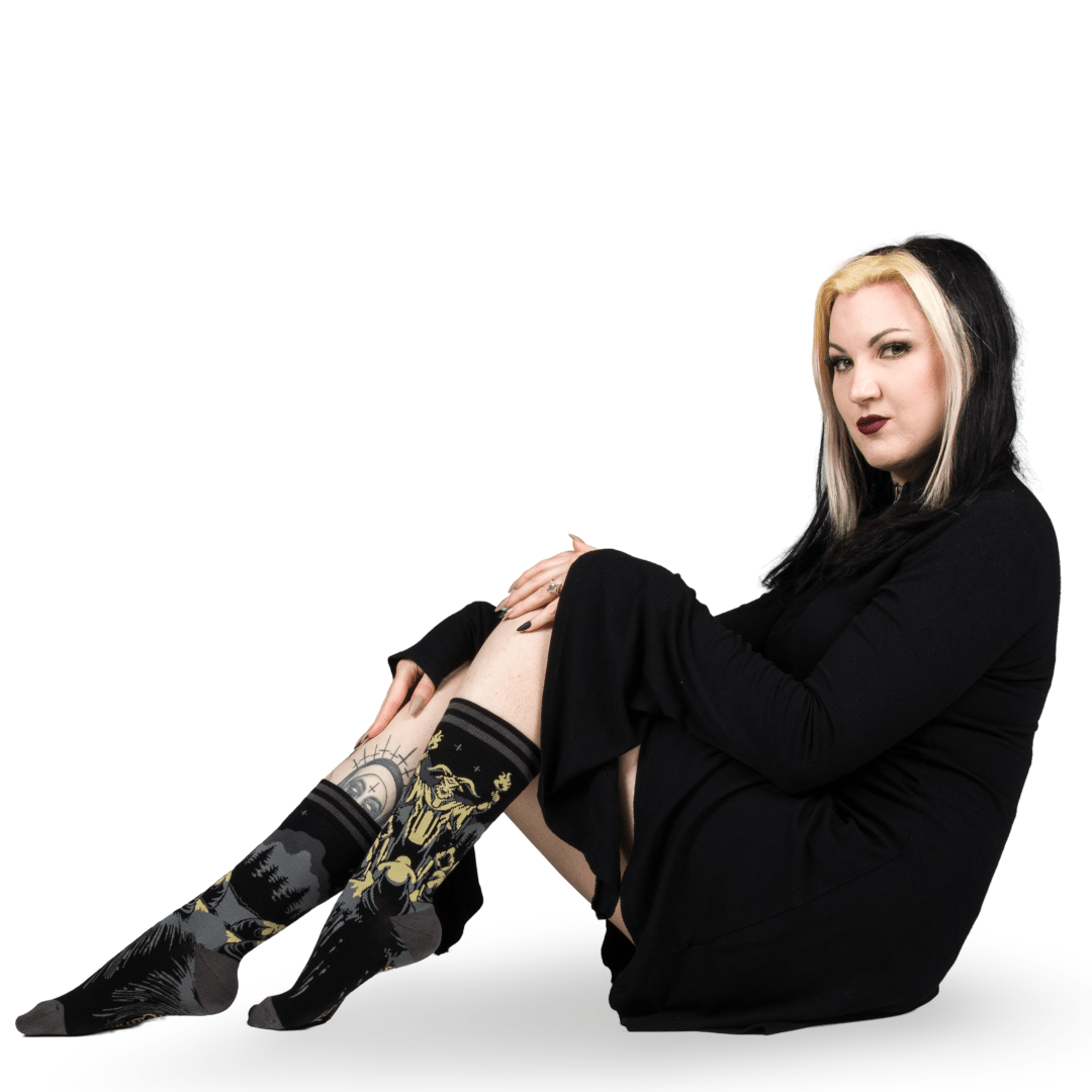 Dance of the Sabbath Crew Socks - Angel's House of Design Co.