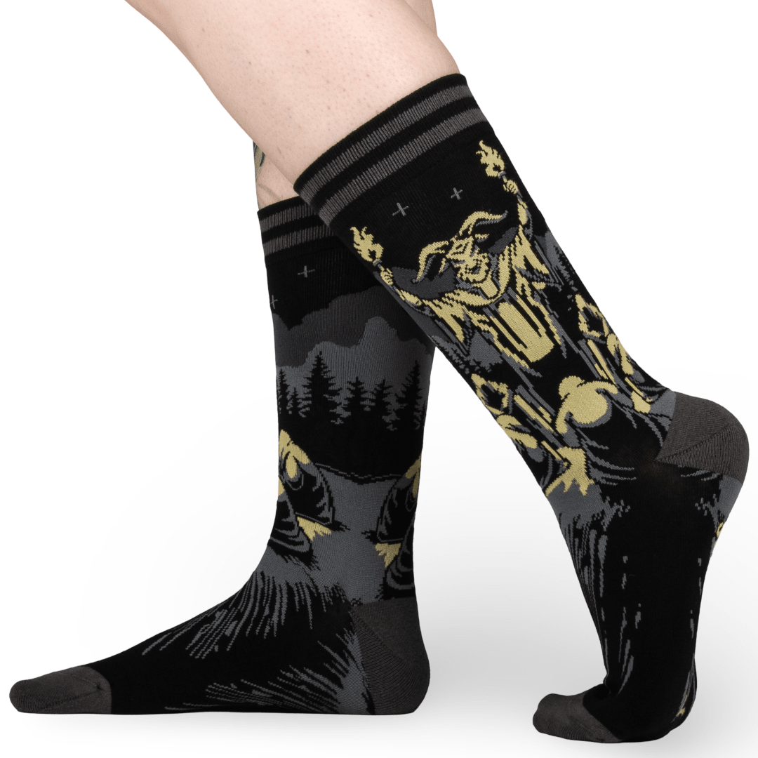 Dance of the Sabbath Crew Socks - Angel's House of Design Co.