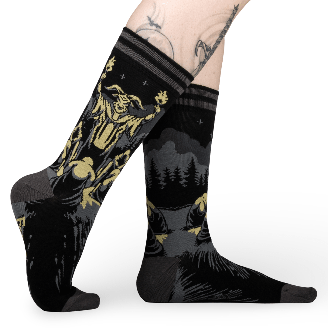 Dance of the Sabbath Crew Socks - Angel's House of Design Co.