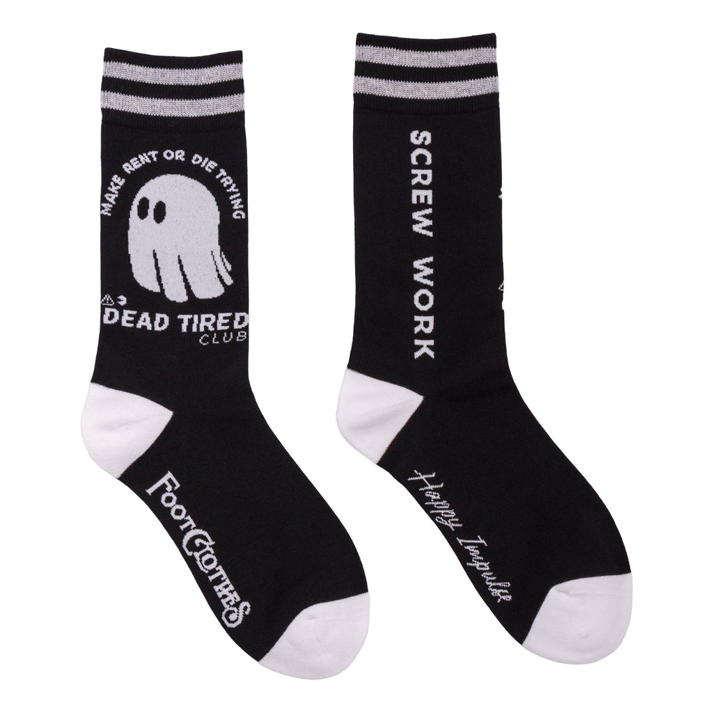Dead Tired Crew Socks - Angel's House of Design Co.