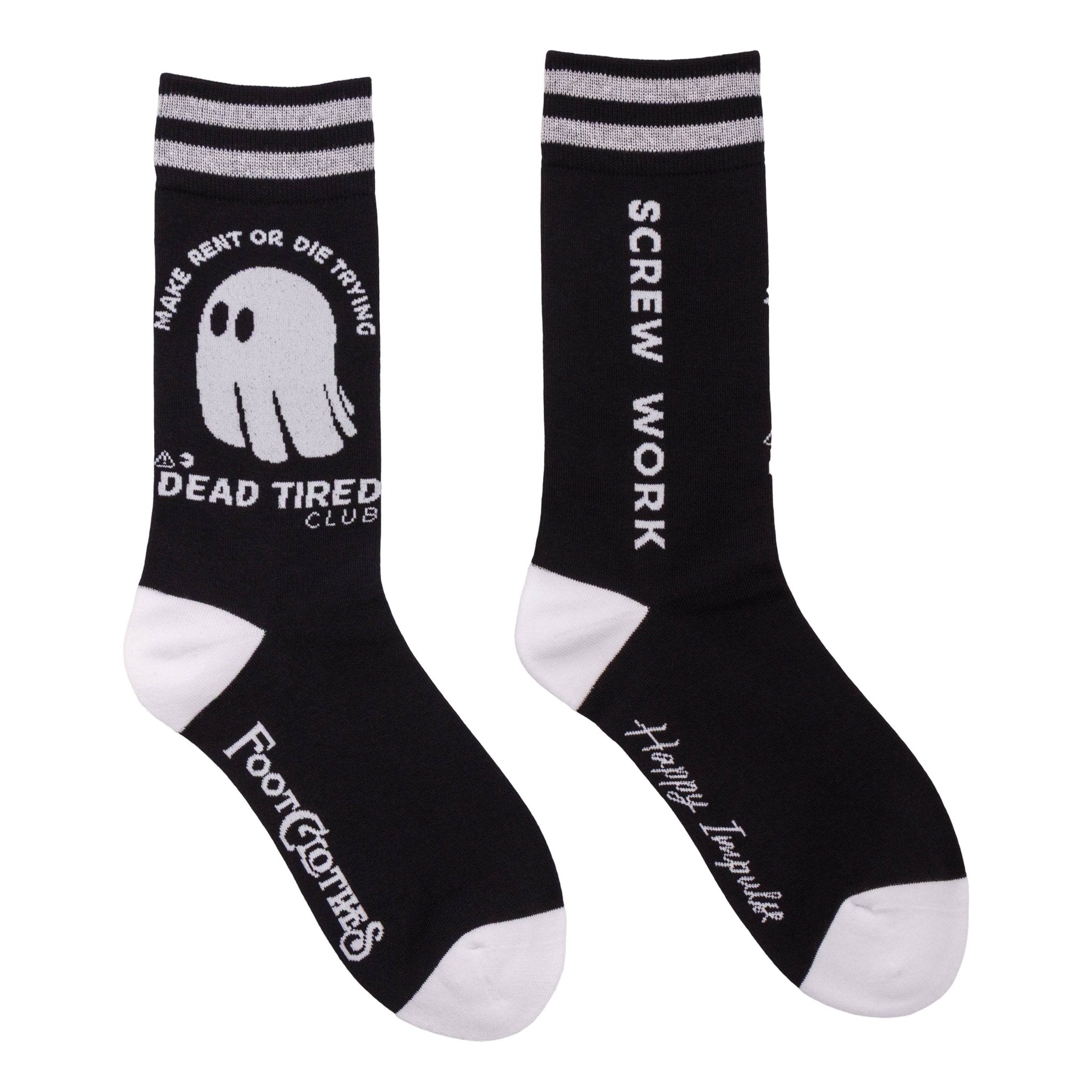 Dead Tired Crew Socks - Angel's House of Design Co.