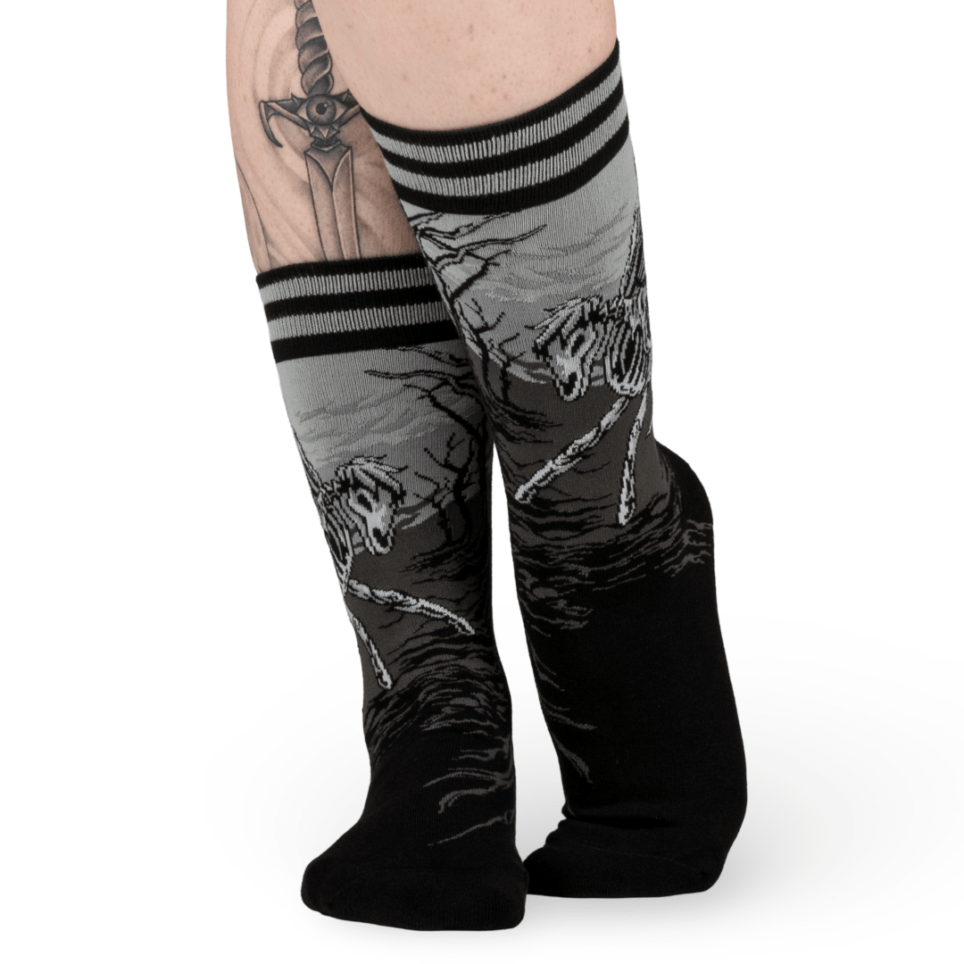 Death on a Pale Horse Crew Socks - Angel's House of Design Co.