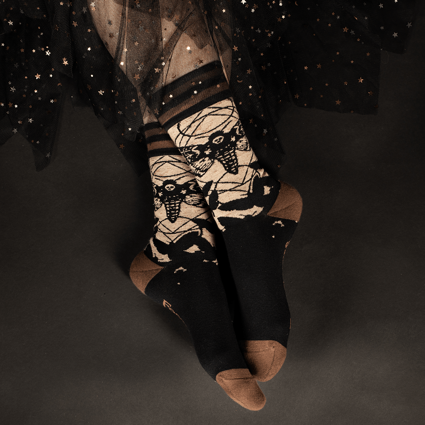 Death's Head Hawkmoth Socks - Angel's House of Design Co.