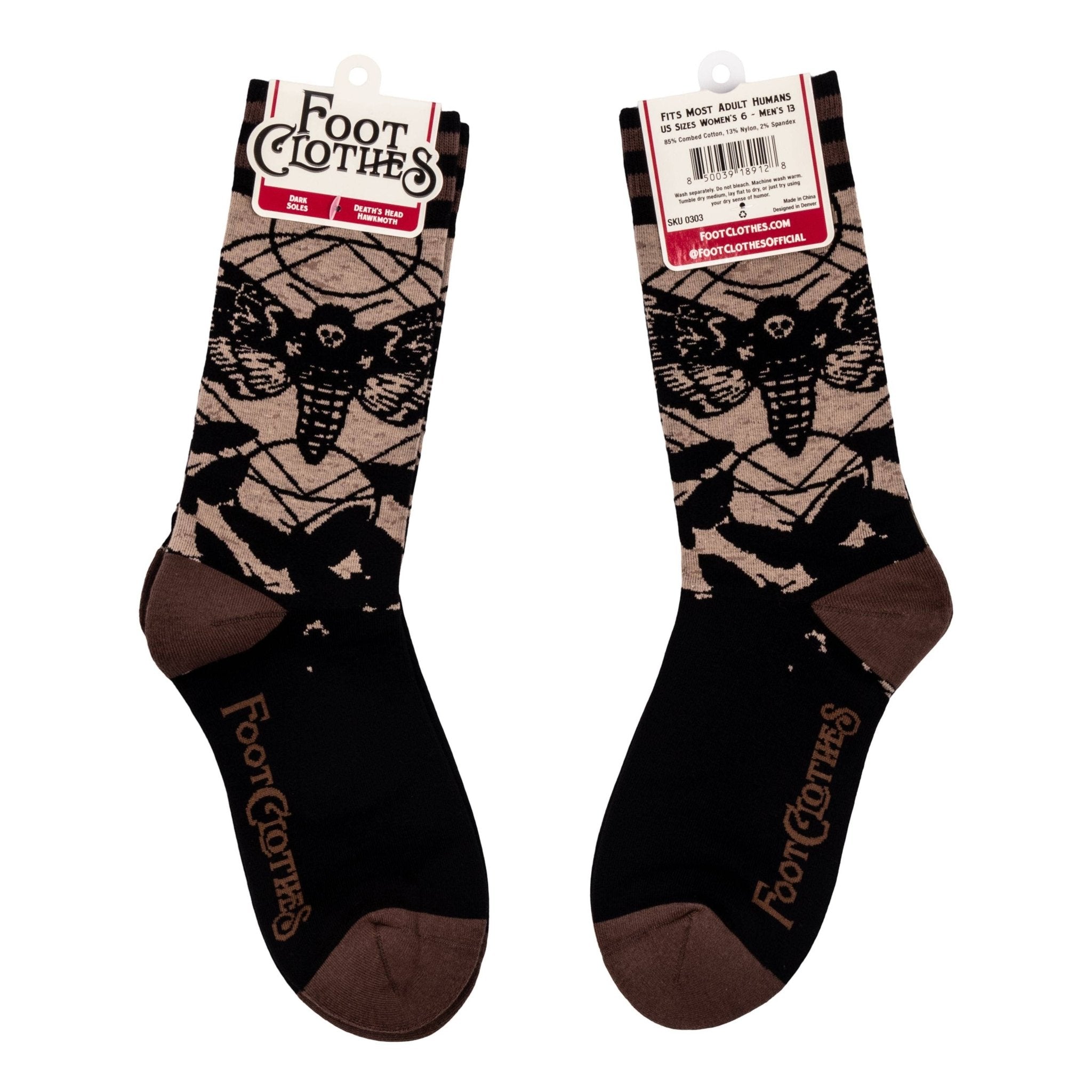 Death's Head Hawkmoth Socks - Angel's House of Design Co.