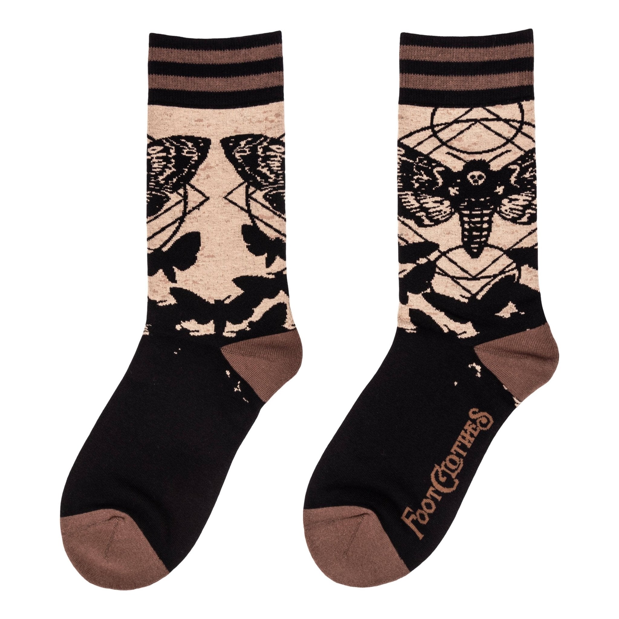 Death's Head Hawkmoth Socks - Angel's House of Design Co.
