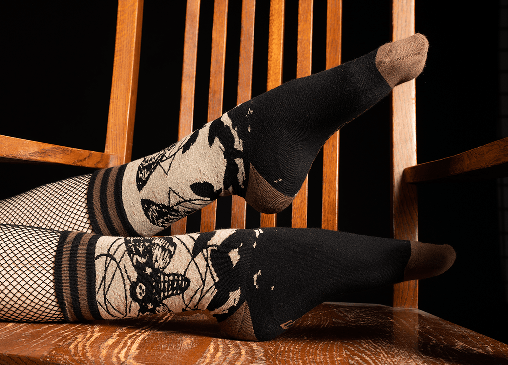 Death's Head Hawkmoth Socks - Angel's House of Design Co.