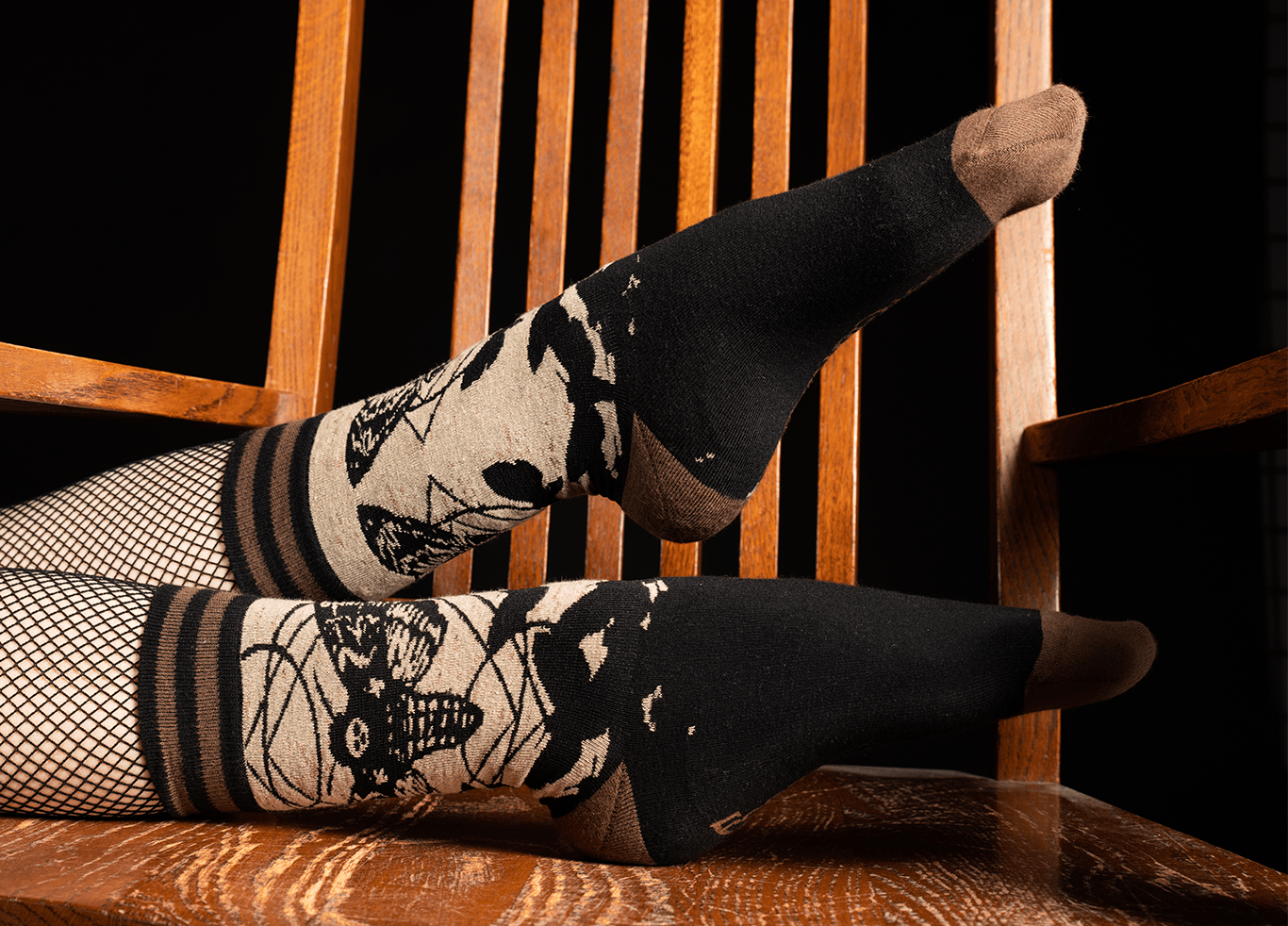 Death's Head Hawkmoth Socks - Angel's House of Design Co.
