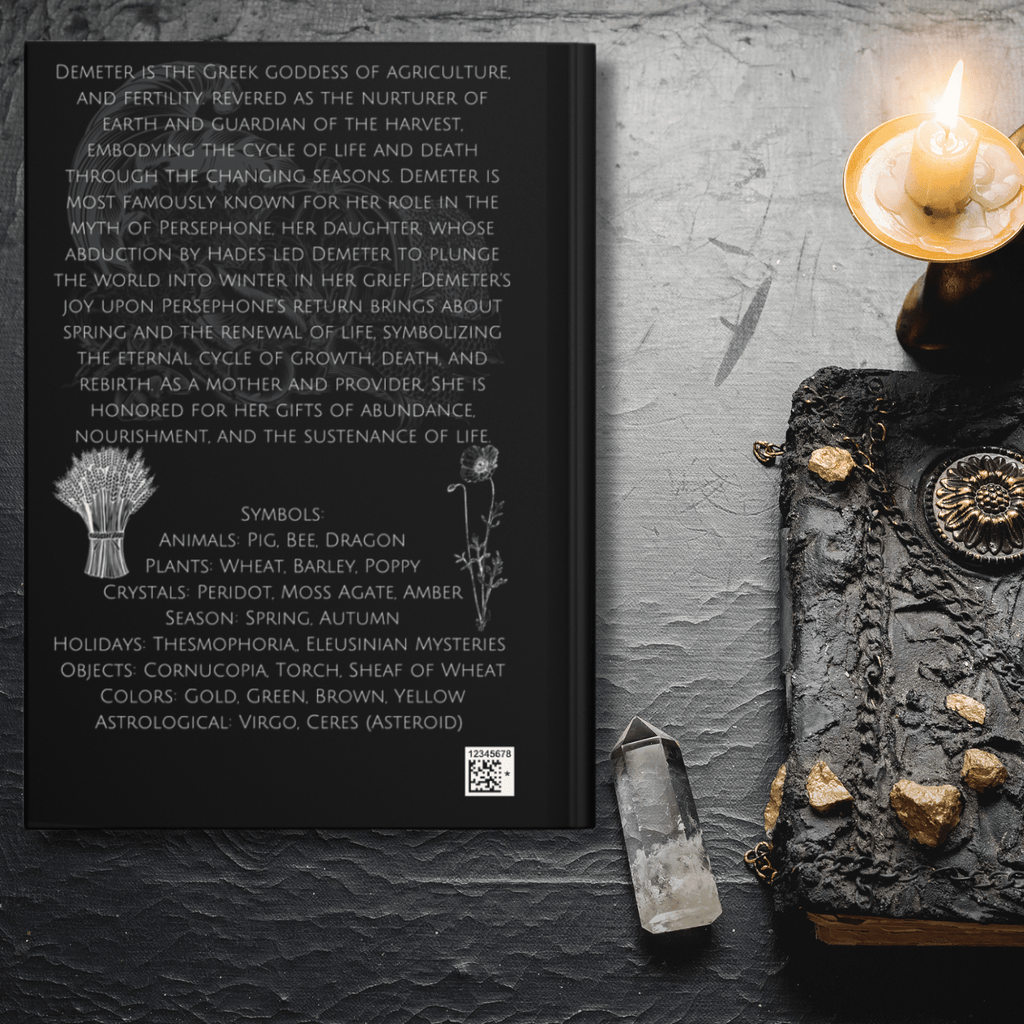 Demeter Goddess Hardcover Journal - Angel's House of Design Co.