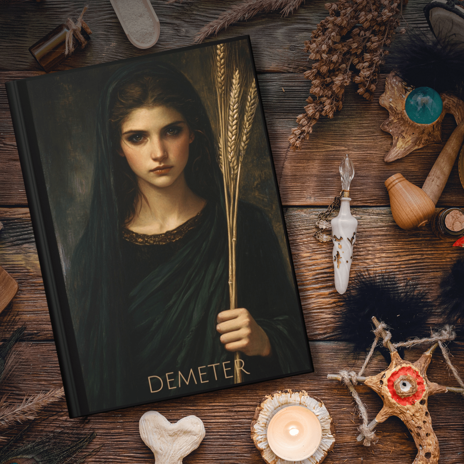Demeter Goddess Hardcover Journal - Angel's House of Design Co.