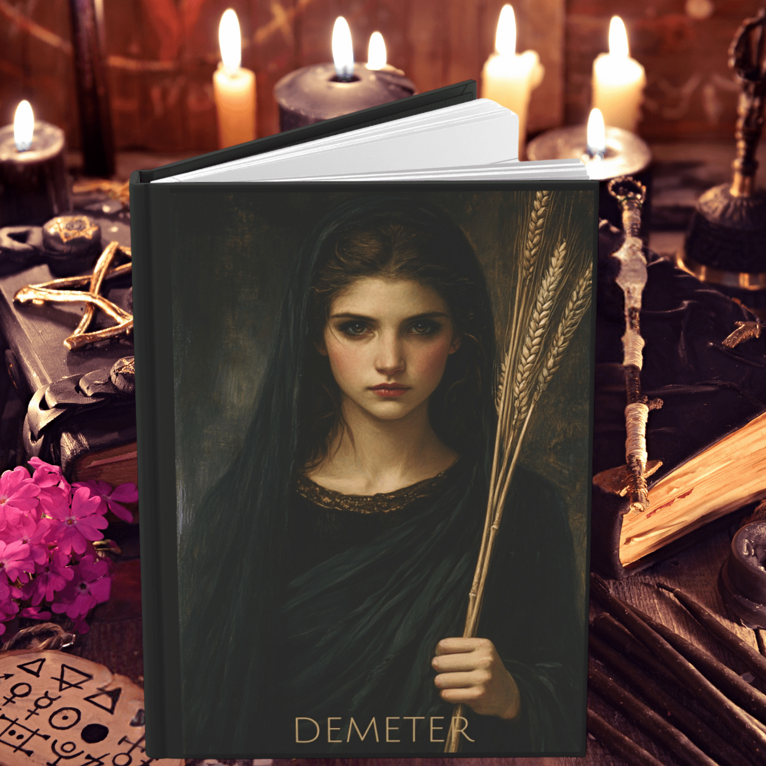 Demeter Goddess Hardcover Journal - Angel's House of Design Co.