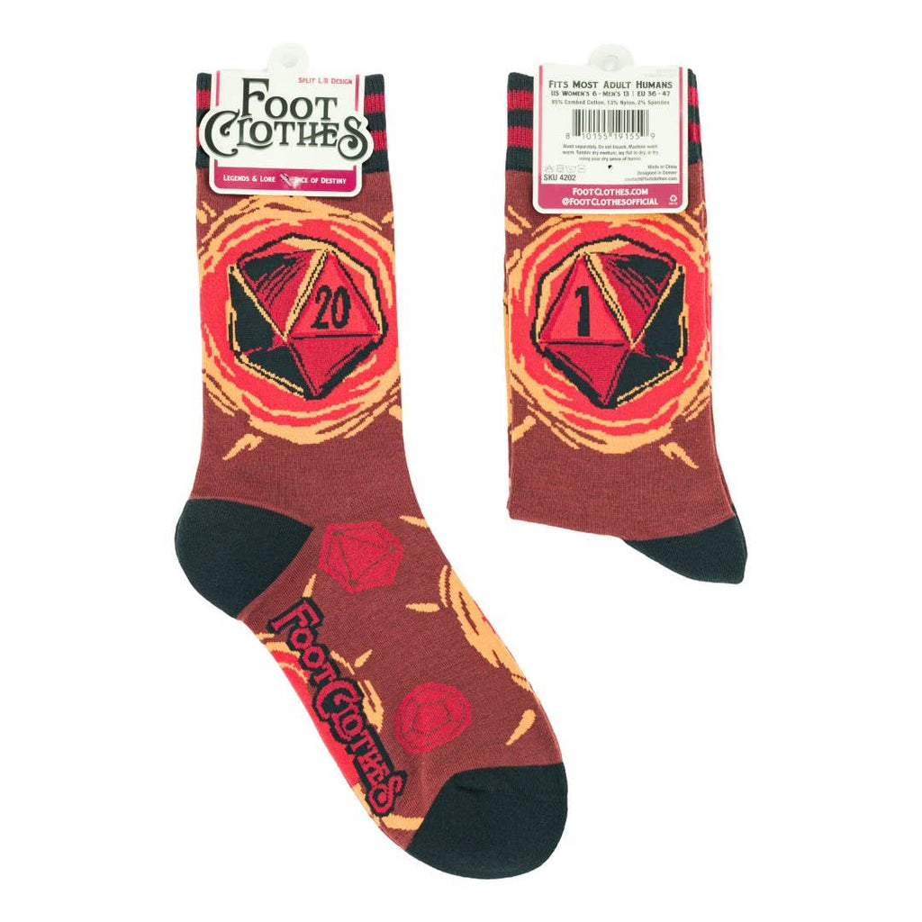 Dice of Destiny Crew Socks - Angel's House of Design Co.