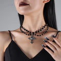 Double Rosary Cross Necklace - Angel's House of Design Co.